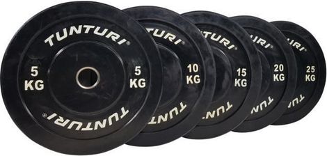 TUNTURI Disque de Musculation 10kg Noir