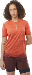 Salomon S/Lab Ultra Print Women's Short-Sleeve Shirt (Red)