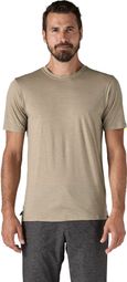 Heren Patagonia Cap Cool Merino Blend Groen T-Shirt