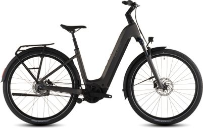 Cube Touring Hybrid Comfort SLX 800 elektrische trekkingfiets met gemakkelijke instap, Shimano Nexus 5S-riemaandrijving, 800 Wh, 700 mm, antracietgrijs, 2026