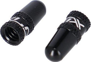 Pair of XLC PU-X15 Presta Valve Caps Black