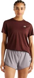 Maglietta da corsa New Balance RC Essential rossa da donna