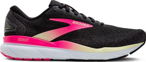 Brooks Ghost 16 Scarpe da corsa da donna Nero/Rosa/Giallo