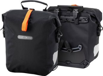 Paar Ortlieb Gravel Pack 25L Bagagedrager Fietstassen Zwart