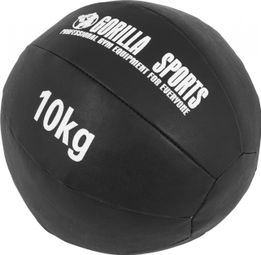 Médecine Ball Gorilla Sports Cuir Synthétique de 1kg à 10kg - Poids : 10 KG