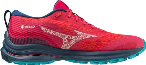 Mizuno Wave Rider GTX Zapatillas Running Mujer Rojo Azul 40