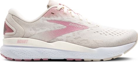 Brooks Ghost 16 Running Shoes White/Pink Women's