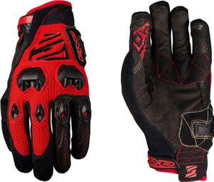 Paire de Gants Longs Five DH Rouge Noir