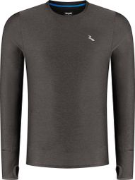 T-shirt Manches Longues Running Rogelli Essential Homme Marron