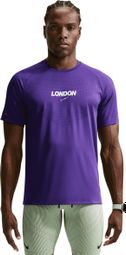 Nike Stride London heren-shirt met korte mouwen, blauw