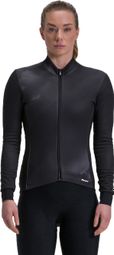 Damen Langarmtrikot Santini Pure Dye Schwarz