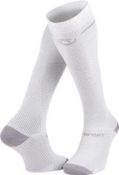 Chaussettes de Running BV SPORT Light Run Compression Blanc