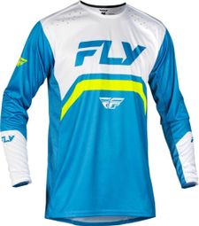 Fly Racing Rayce Blue/White/Green Children's long sleeve jersey