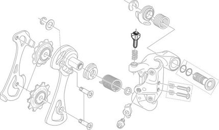 Vis de Réglage Campagnolo Dérailleur Daytona 10V (x5 Unités)