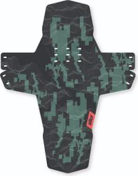 Slicy LONG MTB Front Pixel Mudguard Black / Green