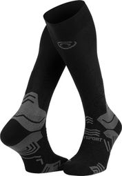 Chaussettes de Trekking BV SPORT Trek GR Compression Noir/Gris