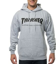 Sweat à Capuche THRASHER SKATE MAG Gris