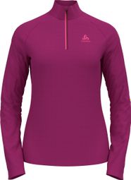 Vrouwen Odlo Besso Roze 1/2 Zip Thermische Fleece