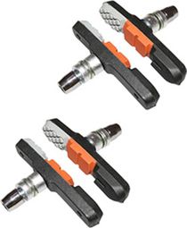 Porte patin frein vtt a vis deporte Newton 72mm orange-gris-noir type Shimano (2 paires)