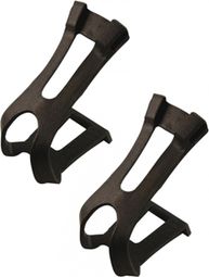 CALE PIEDS VTT RESINE DOUBLE BRANCHE POUR COURROIE L/XL NOIR (PR)