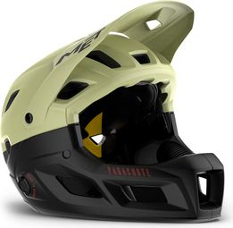 Casque avec Mentonnière Amovible Met Parachute MCR Mips Vert/Noir