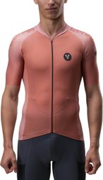 Kurzarm Trikot LeBram Glières Rosa Terracotta