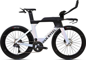 Van Rysel XCR Tri Triathlon Bike Shimano Ultegra Di2 12S 700 mm Holographic White 2025