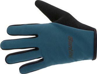 Guantes largos de MTB Santini Gravel Blue