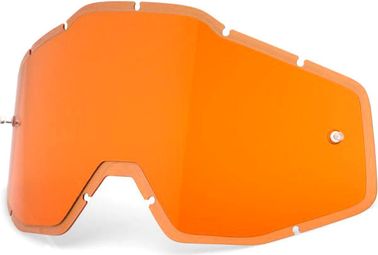 Lentes antivaho 100% RACECRAFT, ACCURI y STRATA - HiPER Naranja