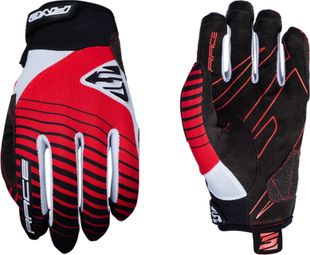 Five Race Long Gloves Red Black White