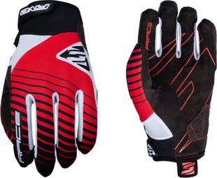 Paire de Gants Longs Five Race Rouge Noir Blanc