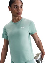 Maillot de manga corta Nike Trail Azul, Mujer