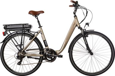 Bicyklet Claude Bicicleta eléctrica de ciudad Shimano Tourney 7S 500 Wh 700 mm Beige Marrón