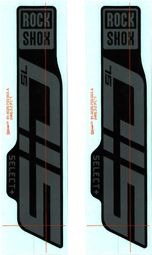 Kit de pegatinas RockShox SID SL Select+ 29'' Gris Negro