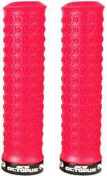 Paire de Grips Ice Octopus Rouge Noir