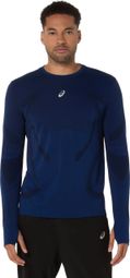 Asics Road Seamless Long Sleeve Jersey Blue Men
