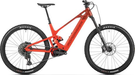 Mondraker Scree S elektrische full-suspension mountainbike met Sram 12-speed, 800 Wh Bosch-accu, 100 Nm, 29 inch, oranje/rood, 2026