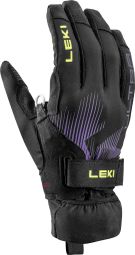 Leki Ultratrail Storm TR Trailrunning-Handschuhe Schwarz/Gelb/Lila