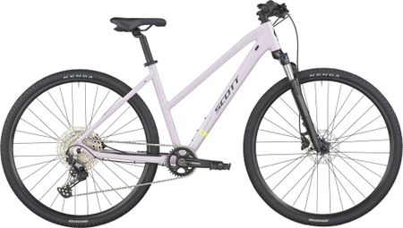 Scott Sub Cross 10 Slope Hybrid Bike with Shimano 12-speed drivetrain, 700 mm, Purple-Pink