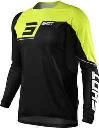 Shot Rogue Revolt Long Sleeve Jersey Black / Yellow