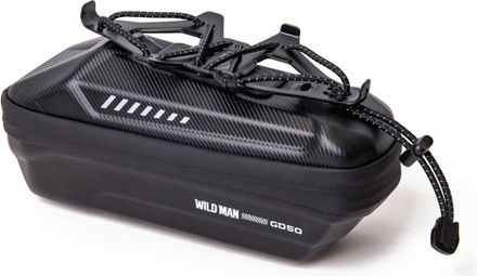Bike frame bag with phone holder 1L black WILD MAN