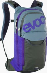 Mochila Evoc Stage 6L + bolsa de agua 2L violeta y verde oscuro