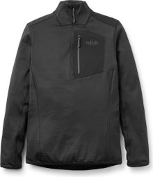 Heren RAB Ascendor 1/2 Zip Fleece Zwart