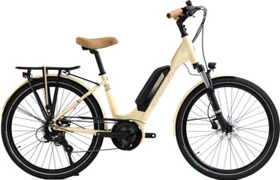 Vélo de Ville Électrique Granville E-Urban 30 Unisex Shimano Tourney/Altus 7V 500 Wh 700 mm Beige Ivory