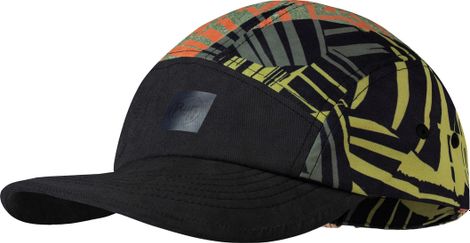 Buff 5 Panel Go Children's Cap Black