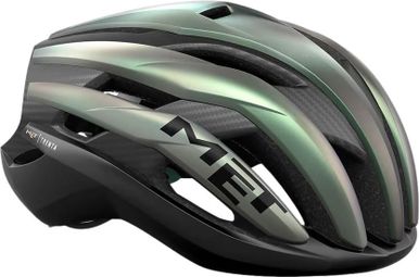 Met Trenta 3K Carbon Mips Road Helmet Iridescent Green