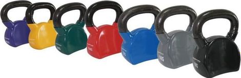 TUNTURI Kettlebell vinyle 4kg rouge