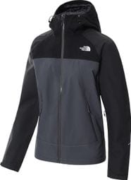 Chaqueta impermeable gris The North Face Stratos para mujer
