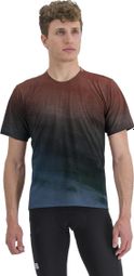 Sportful Flow Giara Blue/Red Technical T-Shirt