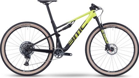VTT Tout-Suspendu BMC Fourstroke 01 Two Sram GX Eagle AXS 12V 29'' Jaune Acid Noir Carbon
